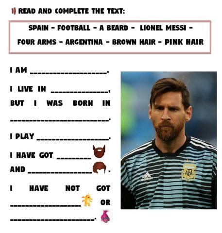 Have-Has got - Lionel Messi