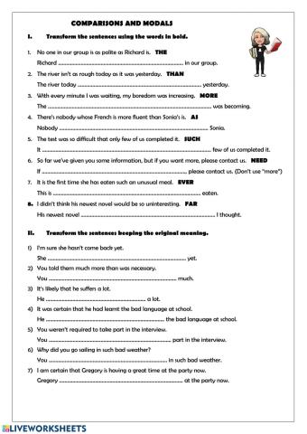 Comparatives and modals