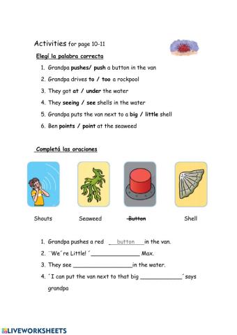 Act. for pages 10-11 3rd Form