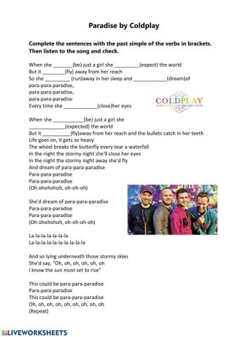 Paradise - coldplay