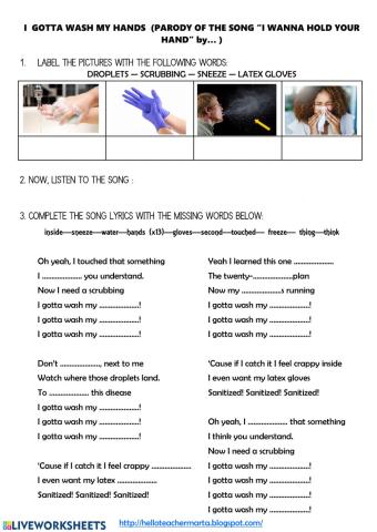 I gotta wash my hands