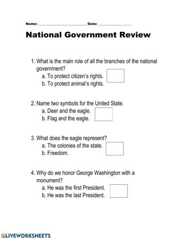 National government review