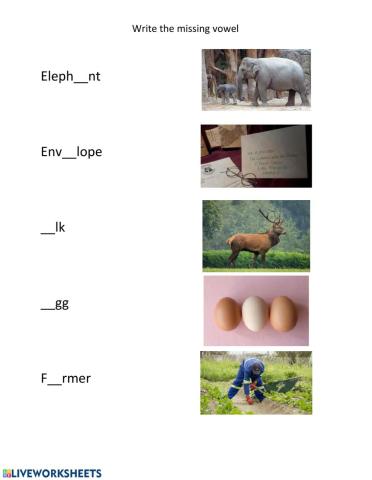 The Alphabet E-F Practice