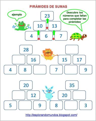 Pirámides de sumas