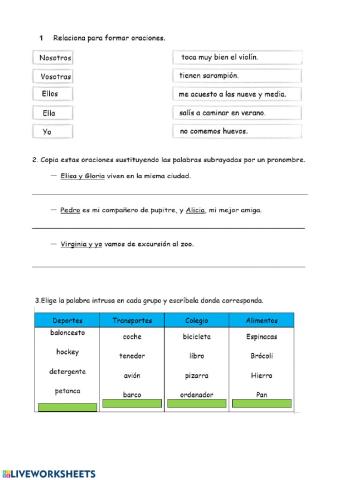 Examen lengua castellana