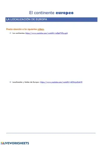 Localización de Europa