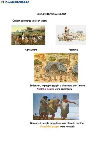 Neolithic vocabulary
