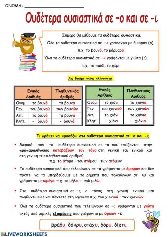 Ουδετερα ουσιαστικα