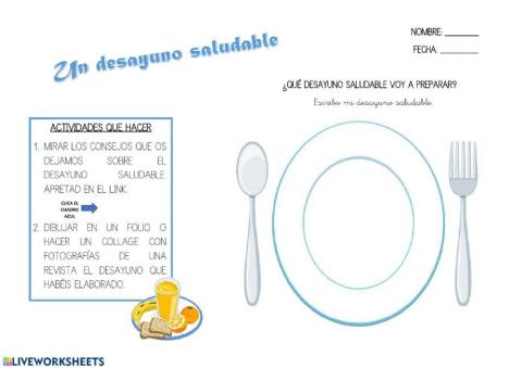 HÁBITOS SALUDABLES: EL DESAYUNO