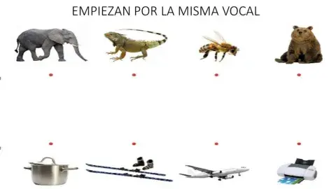 Empiezan por la misma vocal