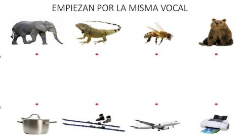 Empiezan por la misma vocal