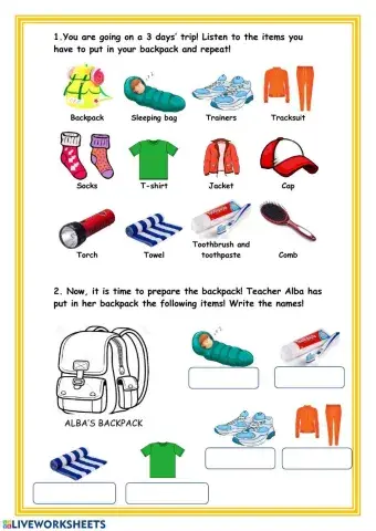 What's in my backpack?