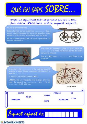 Que saps sobre... Ciclismo 02