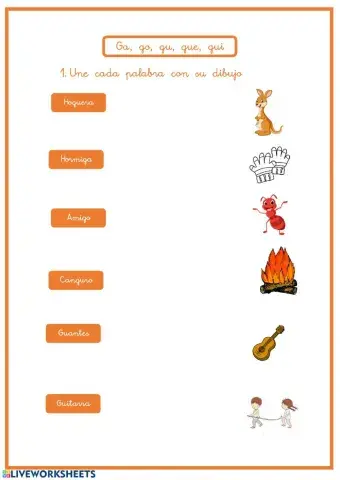 Ga, go, gu, gue, gui