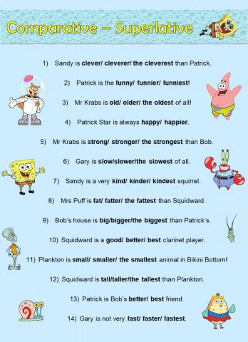 Comparatives & Superlatives