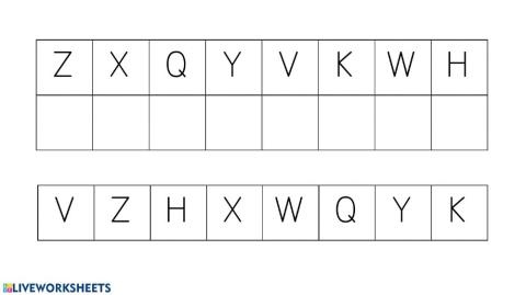 Discriminación visual Grafía 4