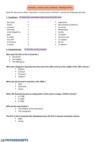 Australia a country a continent