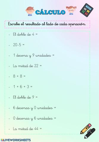 Cálculo de Prueba 1º