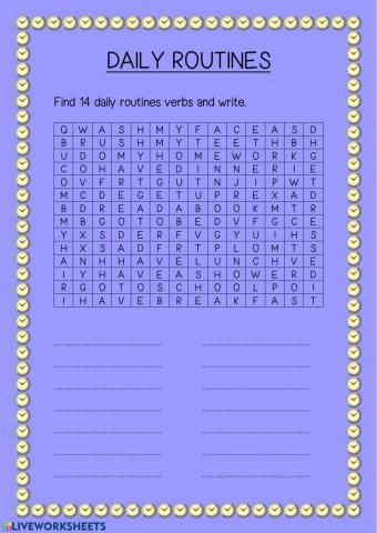 Daily routines
