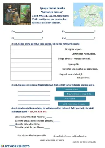 Igauņu tautas pasaka -Bārenītes dzirnas-