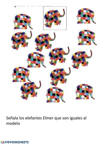 Elmer. Iguales al modelo