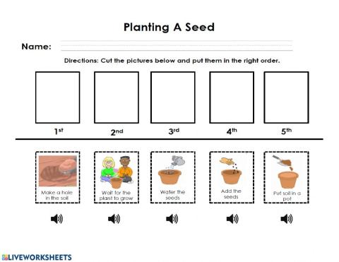 Planting a seed sequence