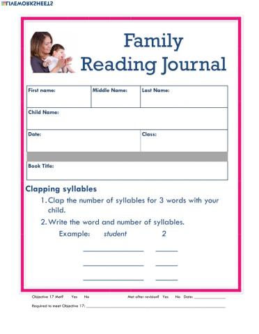 Reading Journal 17 - English
