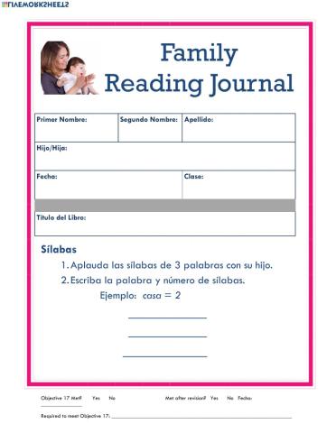 Reading Journal 17 - Spanish