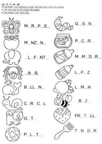 Vocales en una palabra