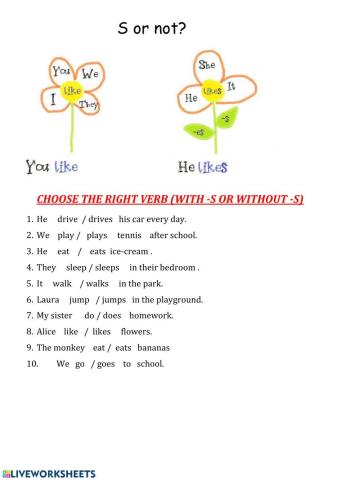 Present Simple (3rd person singular)