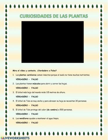 Curiosidades de las plantas