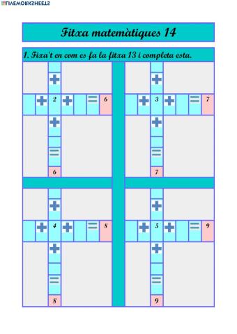 Fitxa de matemàtiques 14