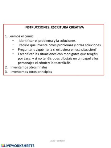 Escritura Creativa: Cebolleta y sus amigos