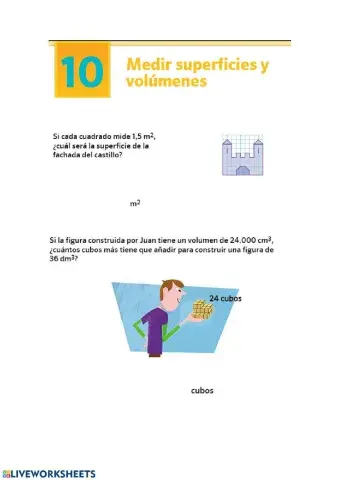 PROBLEMAS SUPERFICIE Y VOLUMEN UNIDAD 10
