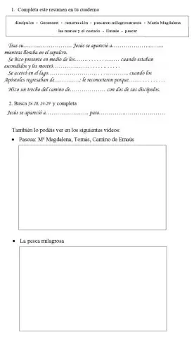 Apariciones de Jesús en Pascua