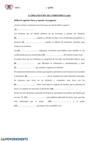 (2 ESO) Organización territorial (1)