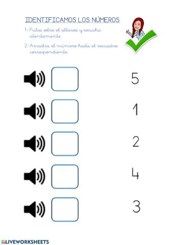 Identificación números 1-10