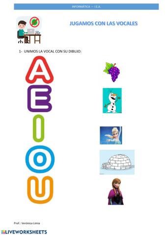 Vocales y la letra M