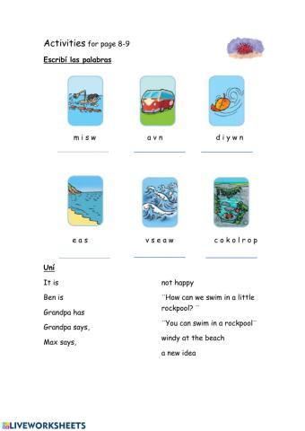 Act. for pages 8-9 3rd Form