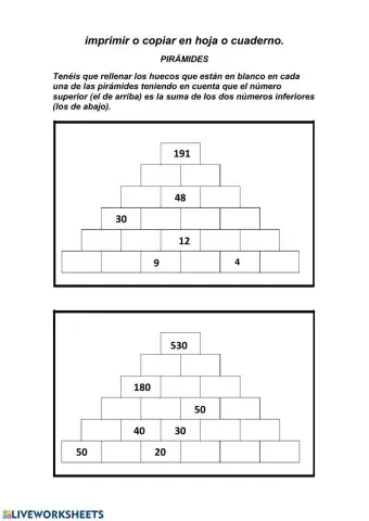 Pirámides de cálculo