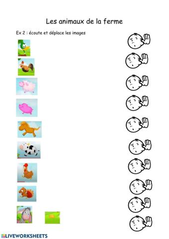 Les animaux de la ferme 2