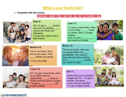 What's your family like?