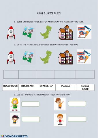 Unit 2: Let's play