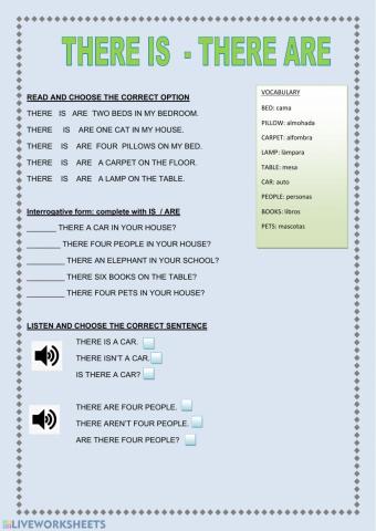 There is - there are