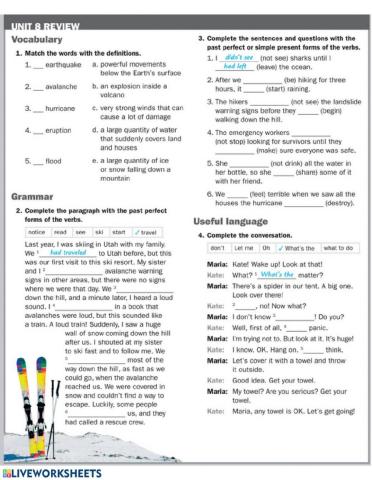 UN3F- UNIT 8 REVIEW SB p. 83