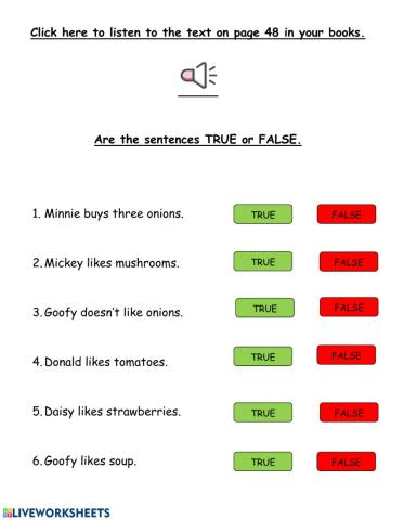 Dialogue: I like soup