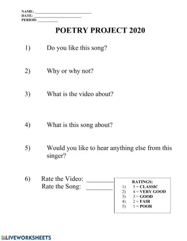 Poetry Project 2020