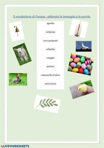 Vocabolario di Pasqua