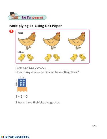 Multiplication 2 : Using Dot Paper