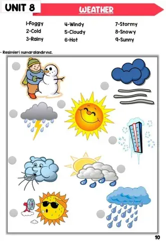 Weather worksheet